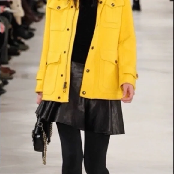 Polo by Ralph Lauren Lambskin Flared Mini Skirt - Picture 2 of 7